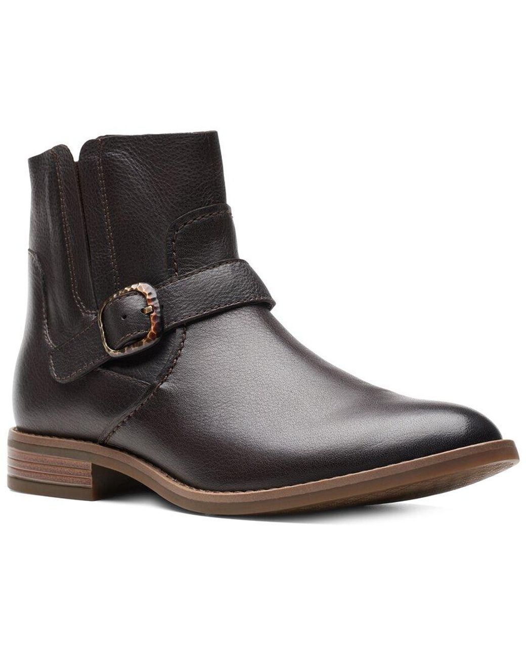 Clarks Black Camzin Loop (Dark Leather) Boots