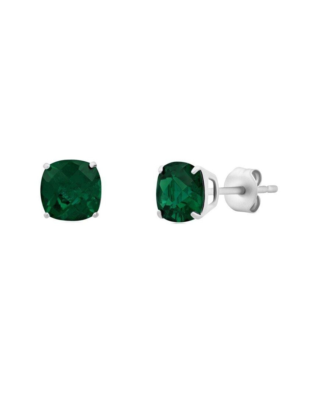 MaxColor Green 1.35 Ct. Tw. Lab-Grown Emerald Studs