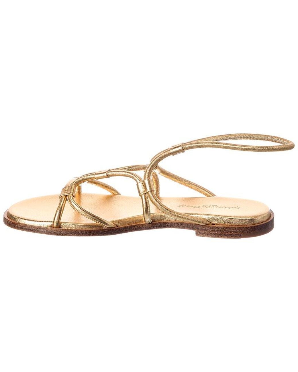 Gianvito Rossi Metallic Leather Sandal