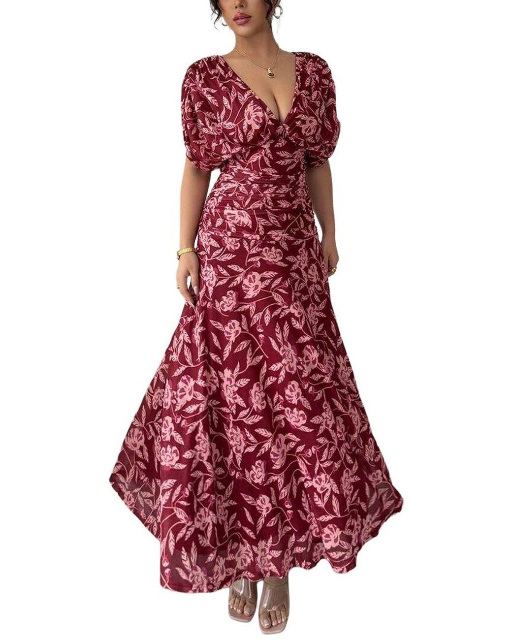 XIRELLI Red Print Maxi Dress