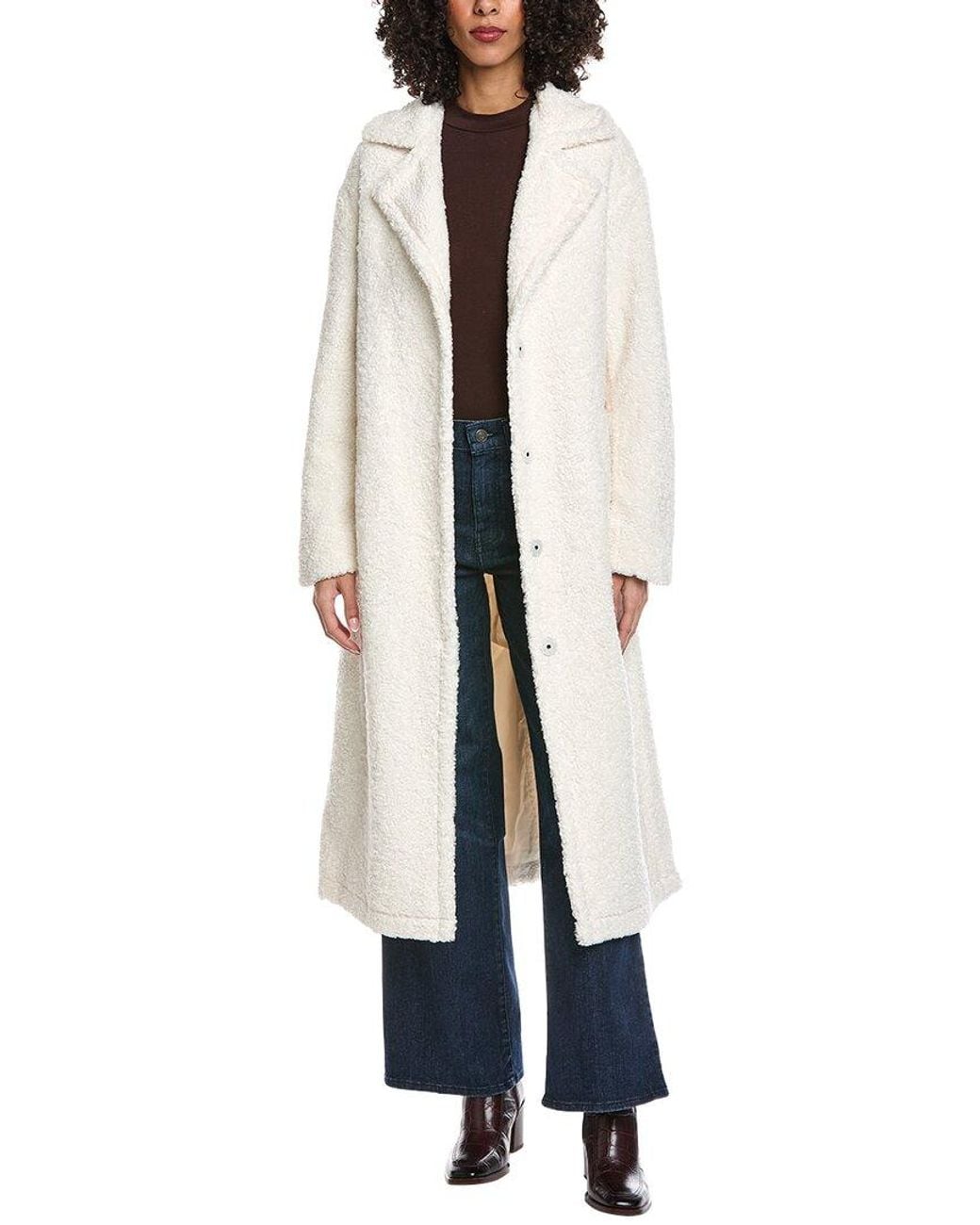 Noize White Franny Long Coat