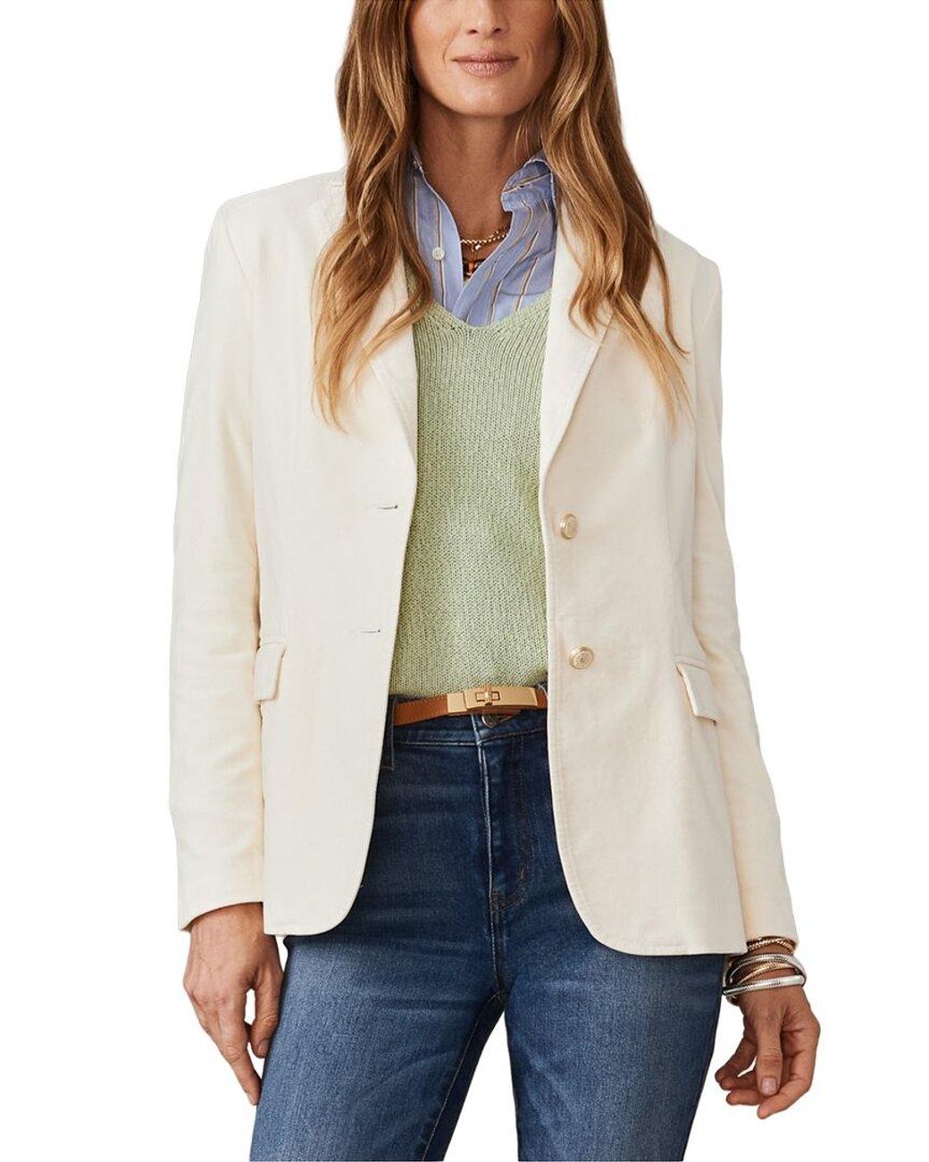 J.McLaughlin White Ivette Blazer