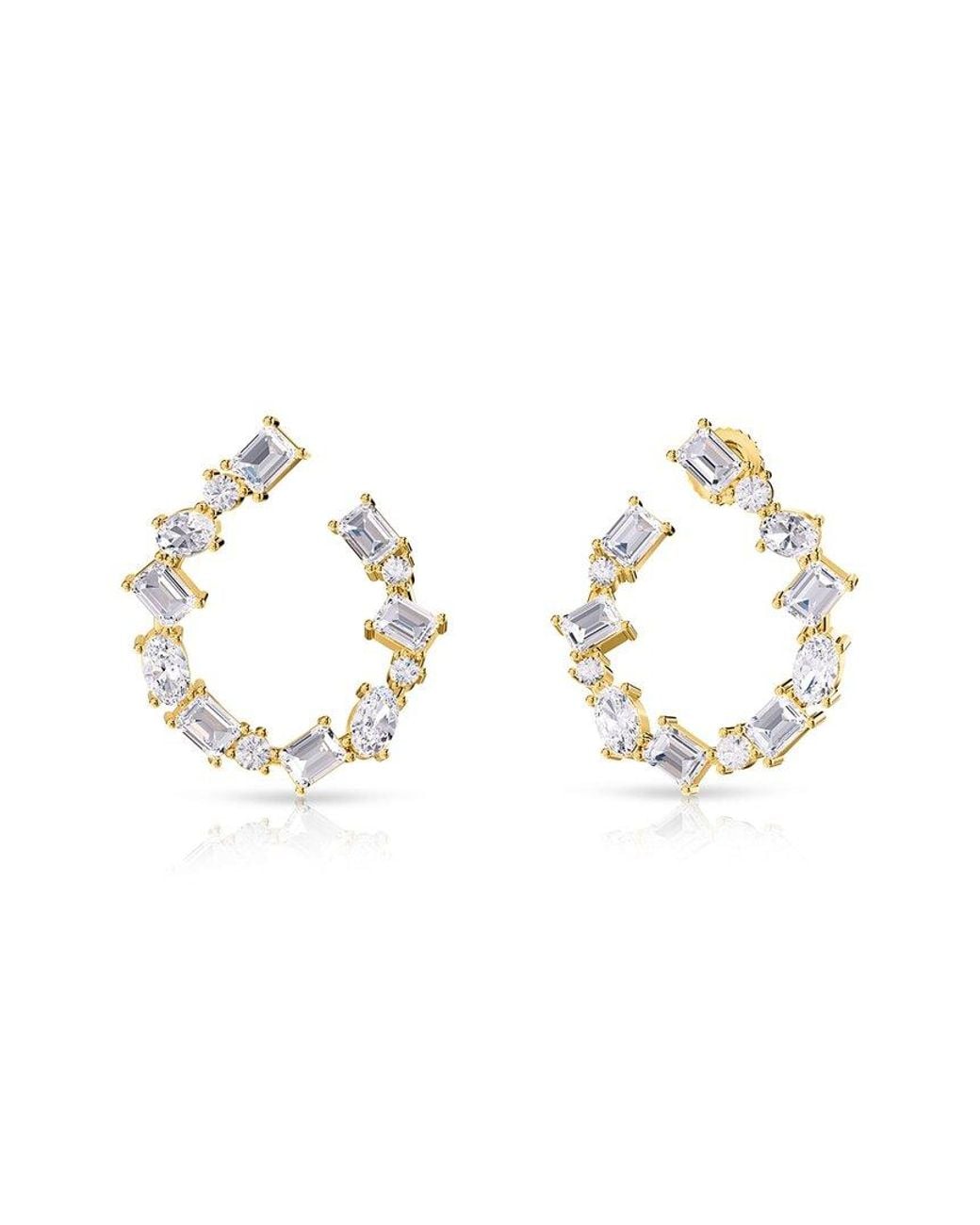 Lab Grown Diamonds Metallic 14K 4.32 Ct. Tw. Lab-Grown Diamond Stud Earrings