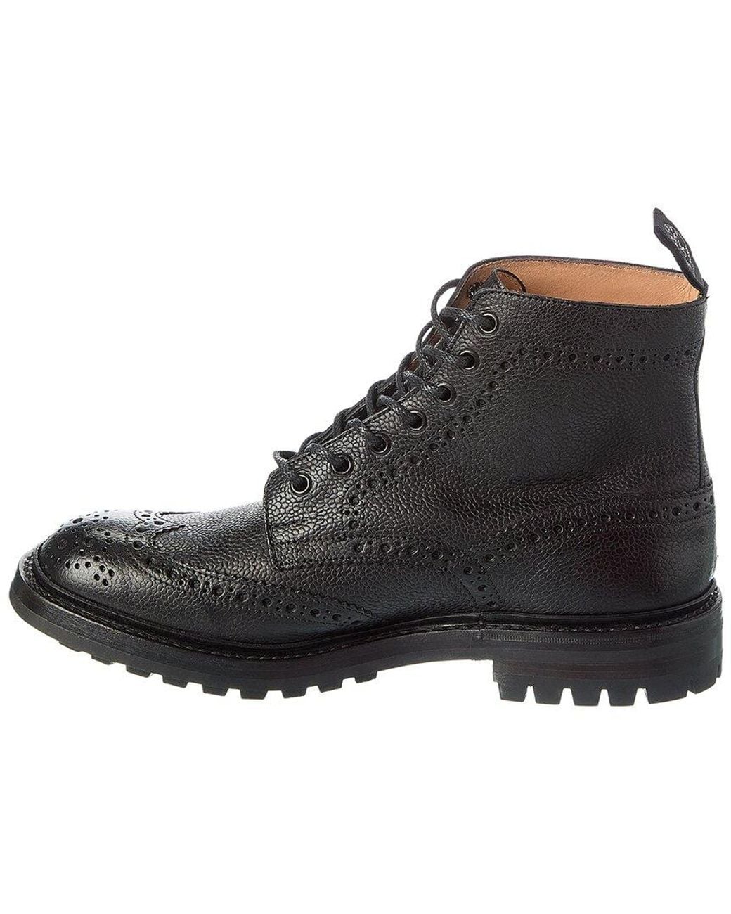 Todd Snyder Black Tricker's Stow Leather Boot for men