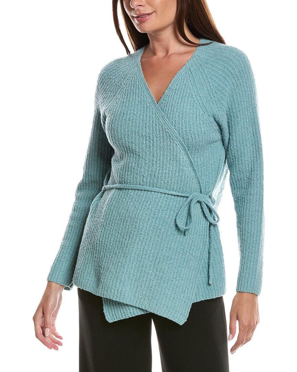 Eileen Fisher Blue V-Neck Cardigan