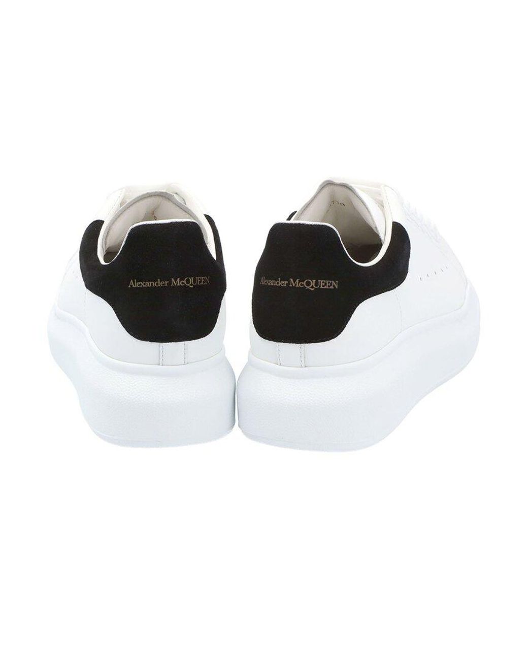 McQueen White Calfskin Leather Larry Sneaker (Authentic Pre-Loved)