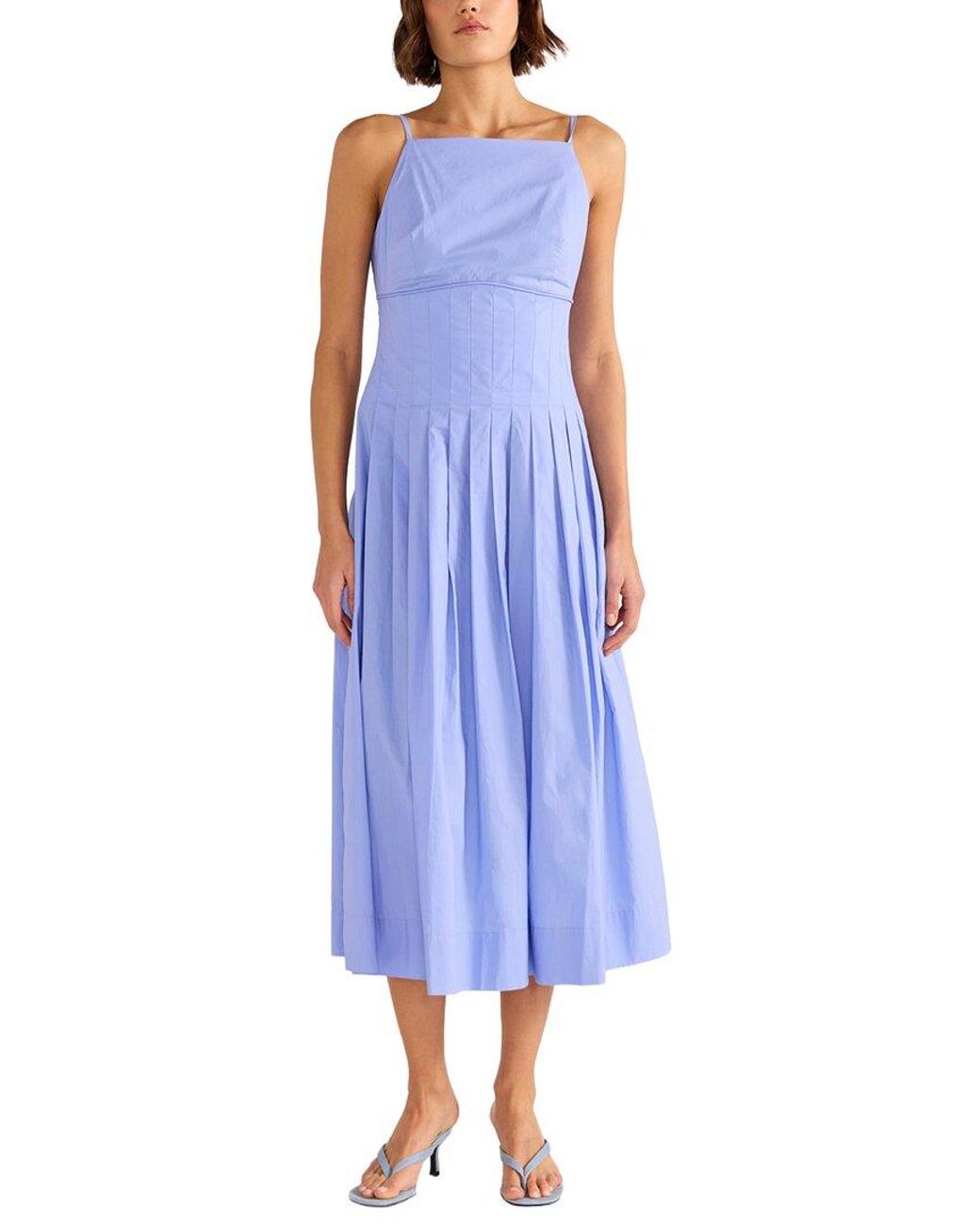 MINKPINK Blue Avalon Square Neck Midi Dress
