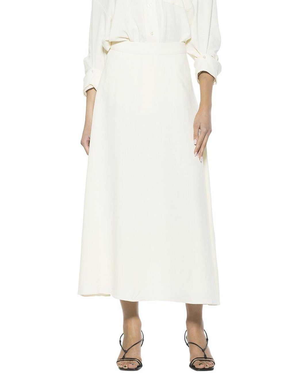 Alexia Admor Natural Brilyn Linen-Blend Maxi Skirt
