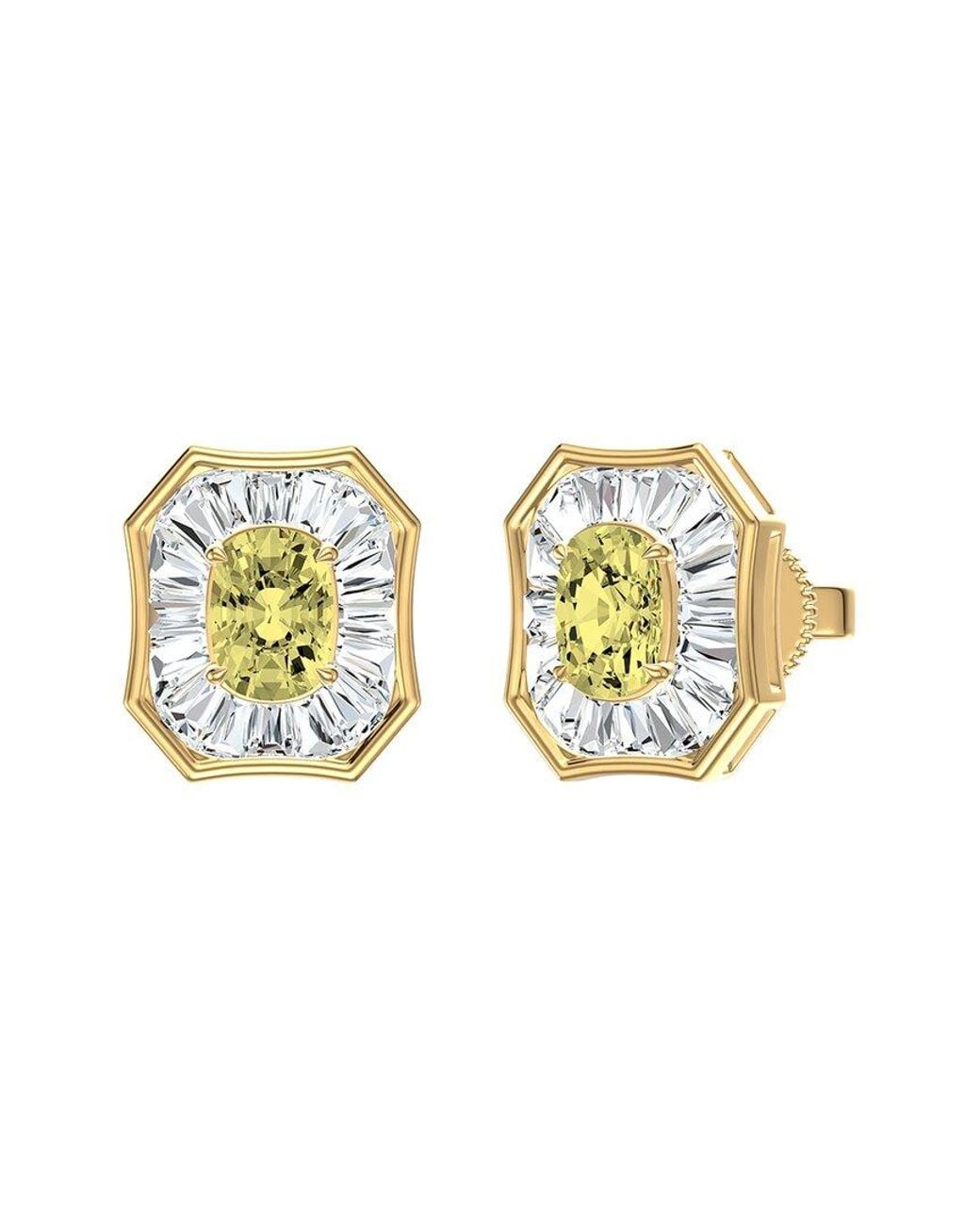 Lab Grown Diamonds Metallic 14K 3.25 Ct. Tw. Lab-Grown Diamond Fashion Earring