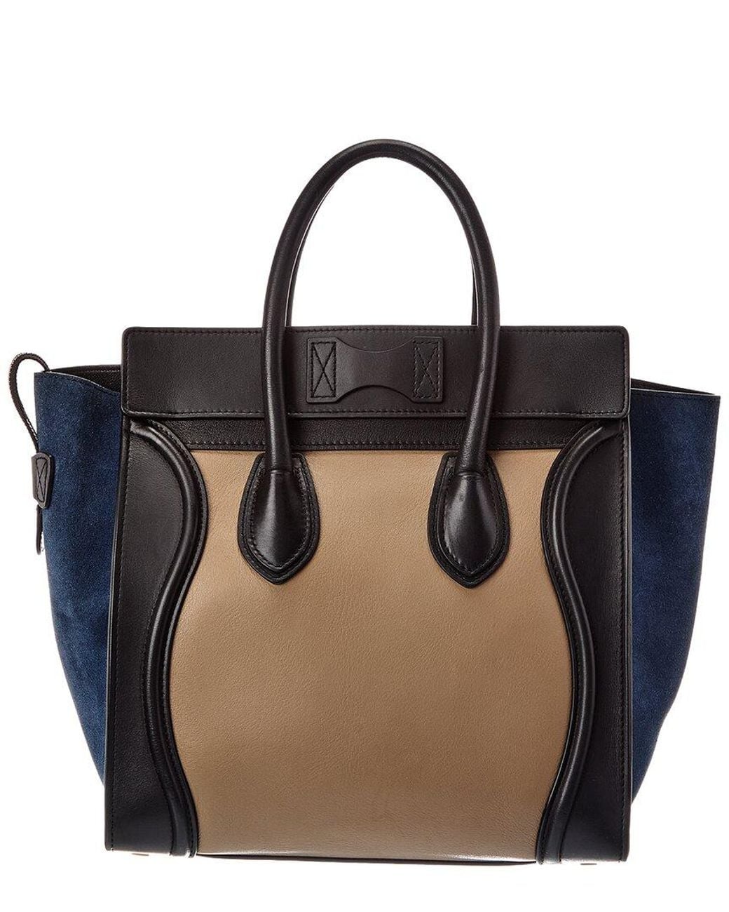 Céline Black Calfskin & Suede Luggage (Authentic Pre-Loved)