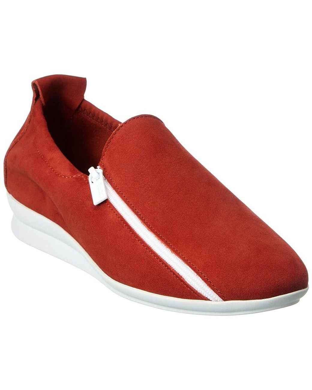 Arche Nashaa Leather Slip on in Red Lyst