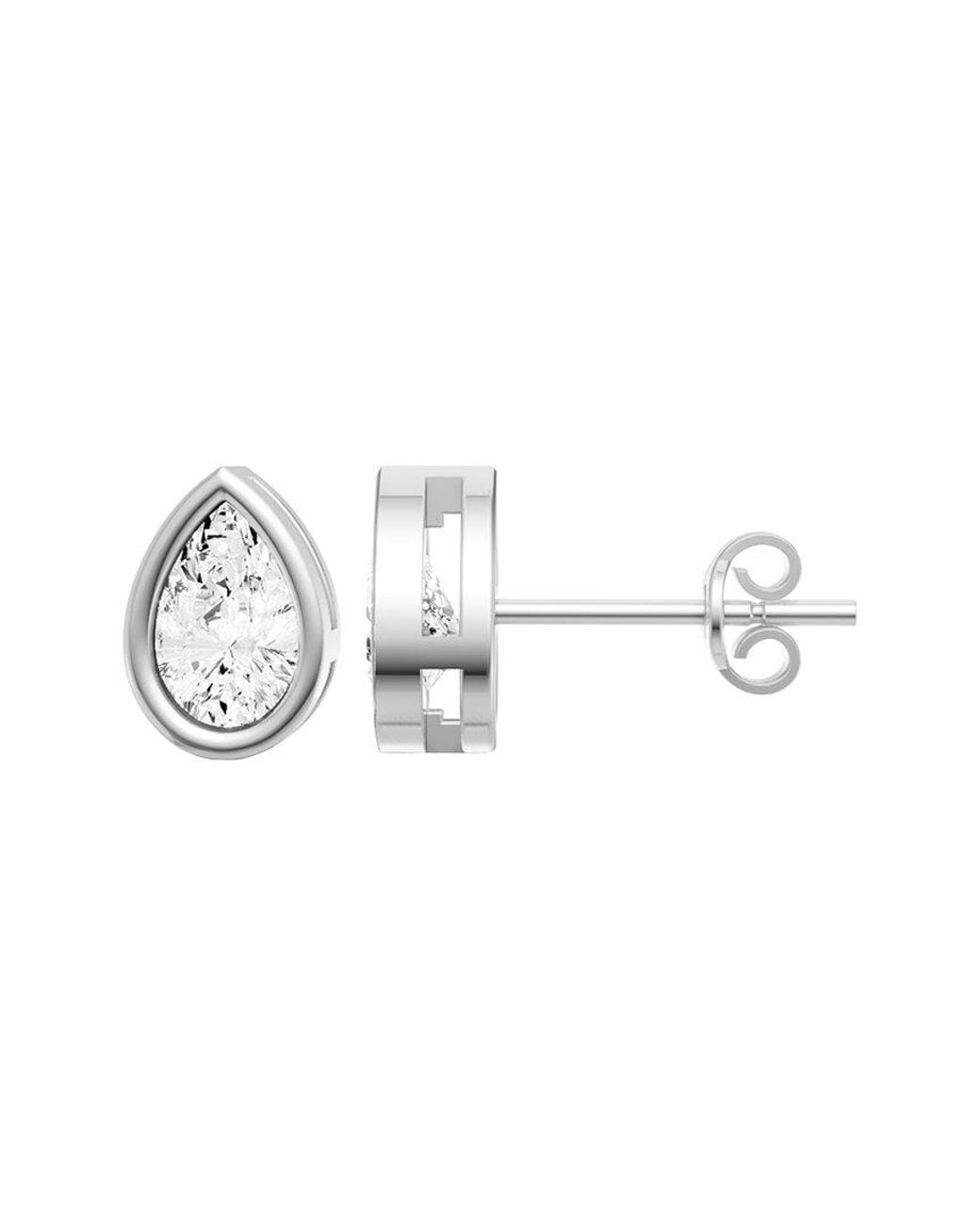 Lab Grown Diamonds Metallic 14K 1.00 Ct. Tw. Lab-Grown Diamond Earrings
