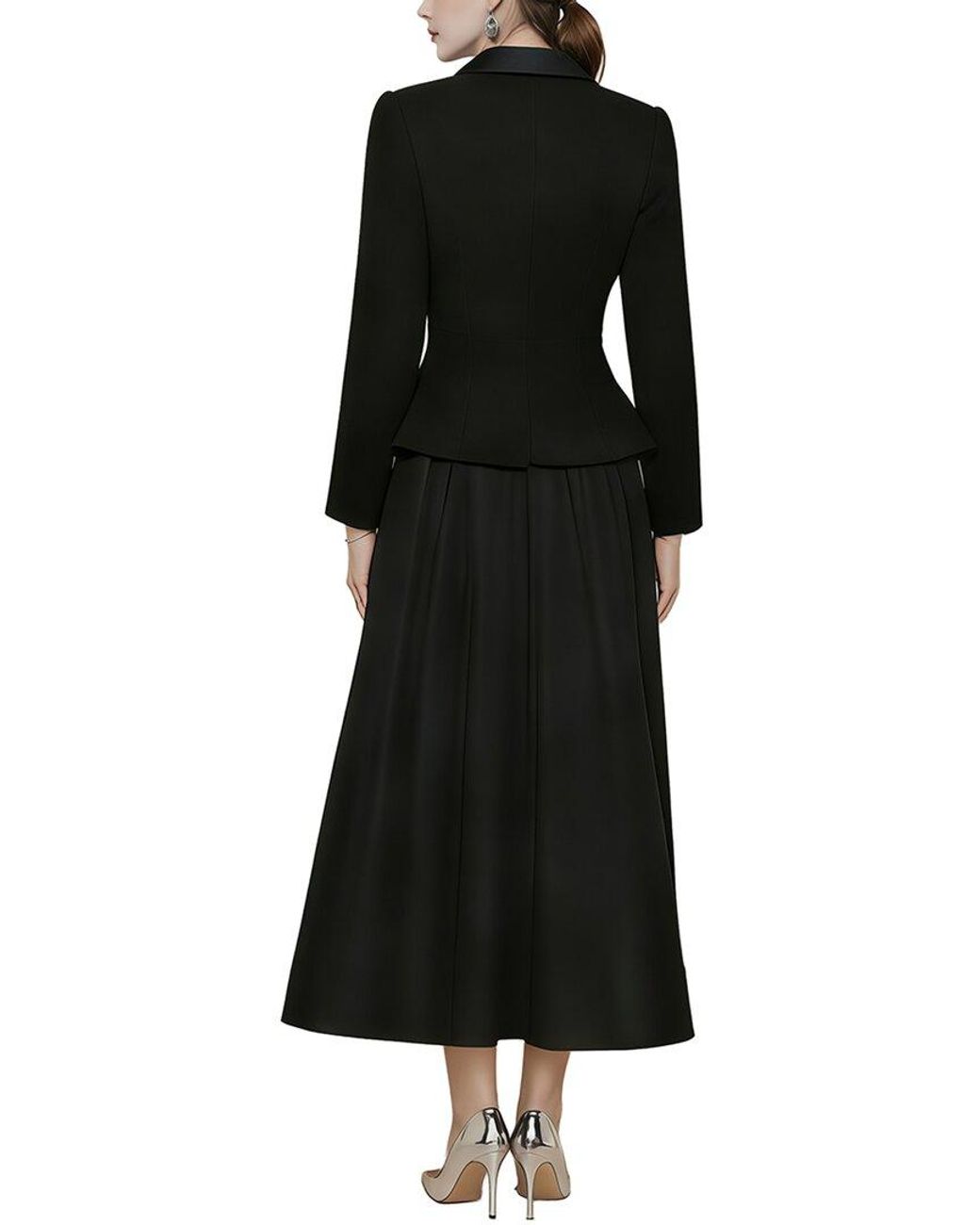 GABRIELA RICH Black Midi Dress