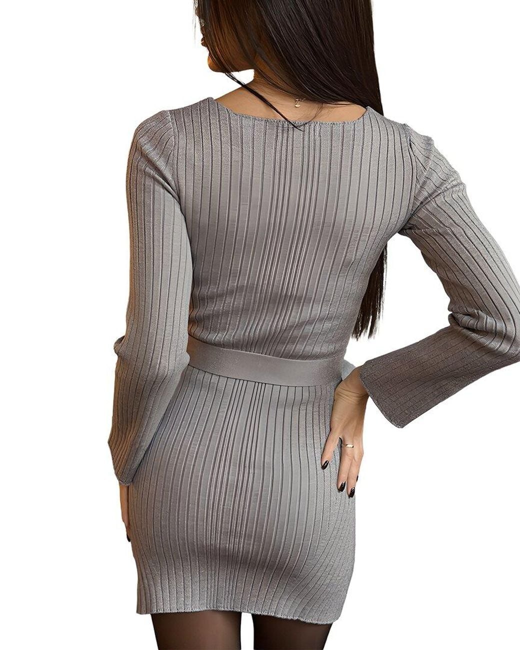 Alma King Gray Mini Dress