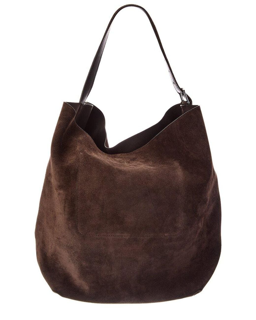Totême  Brown Belted Suede Tote