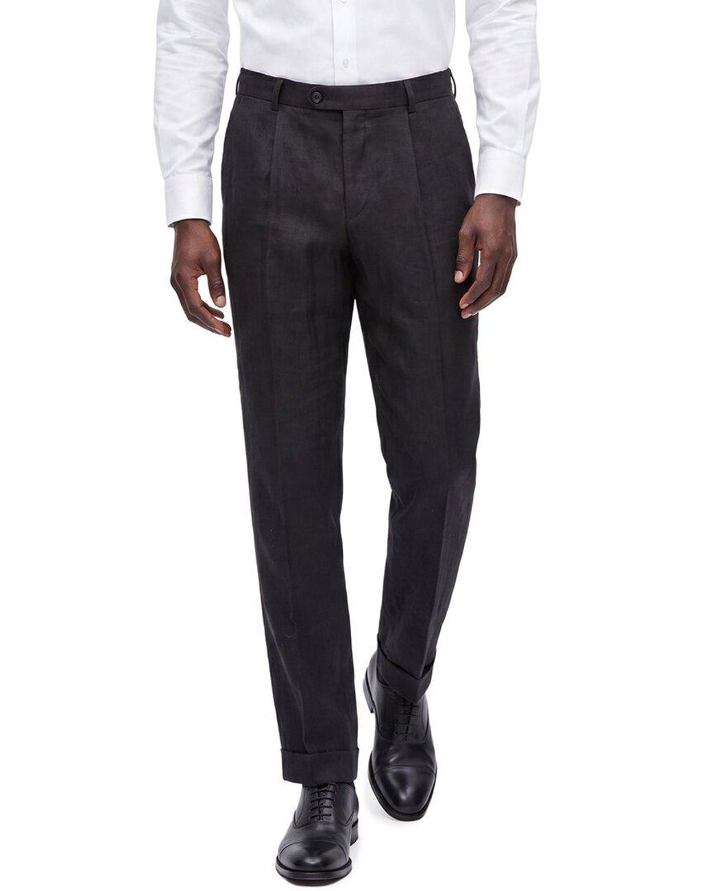 Kilgour Black Linen Trouser for men