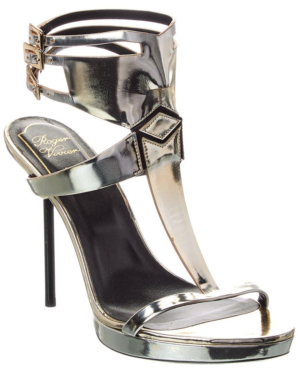 Roger Vivier Metallic Leather Sandal