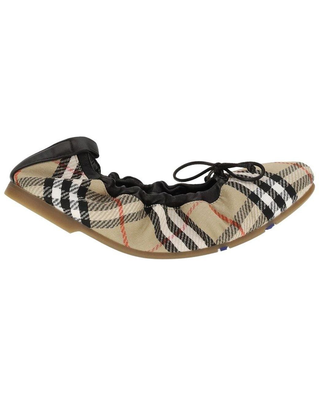 Burberry Black Fawn Ballerina Flat