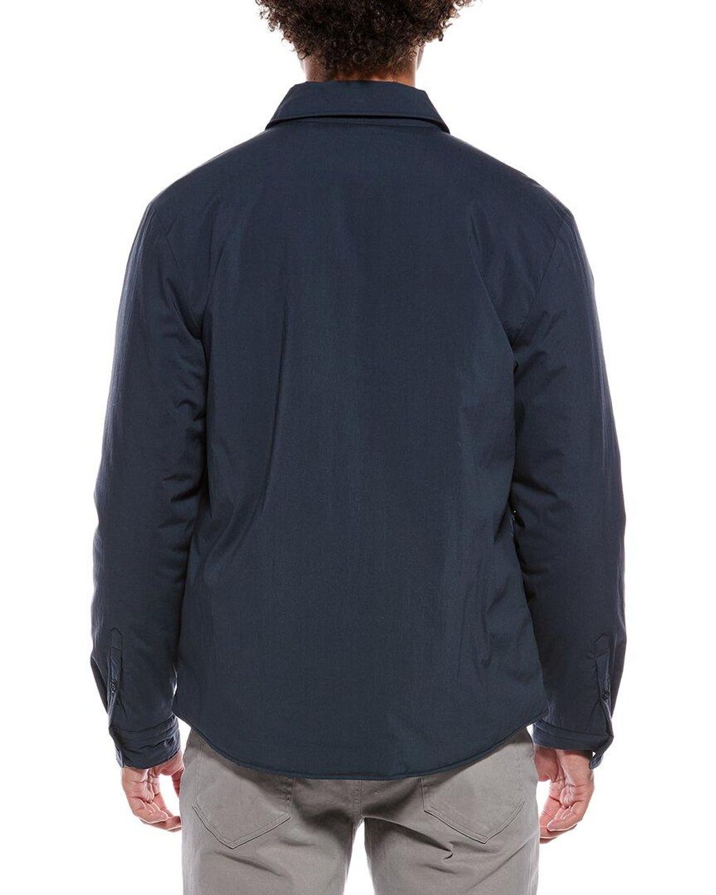 Vince Blue Insulated Shirt Jacket for men