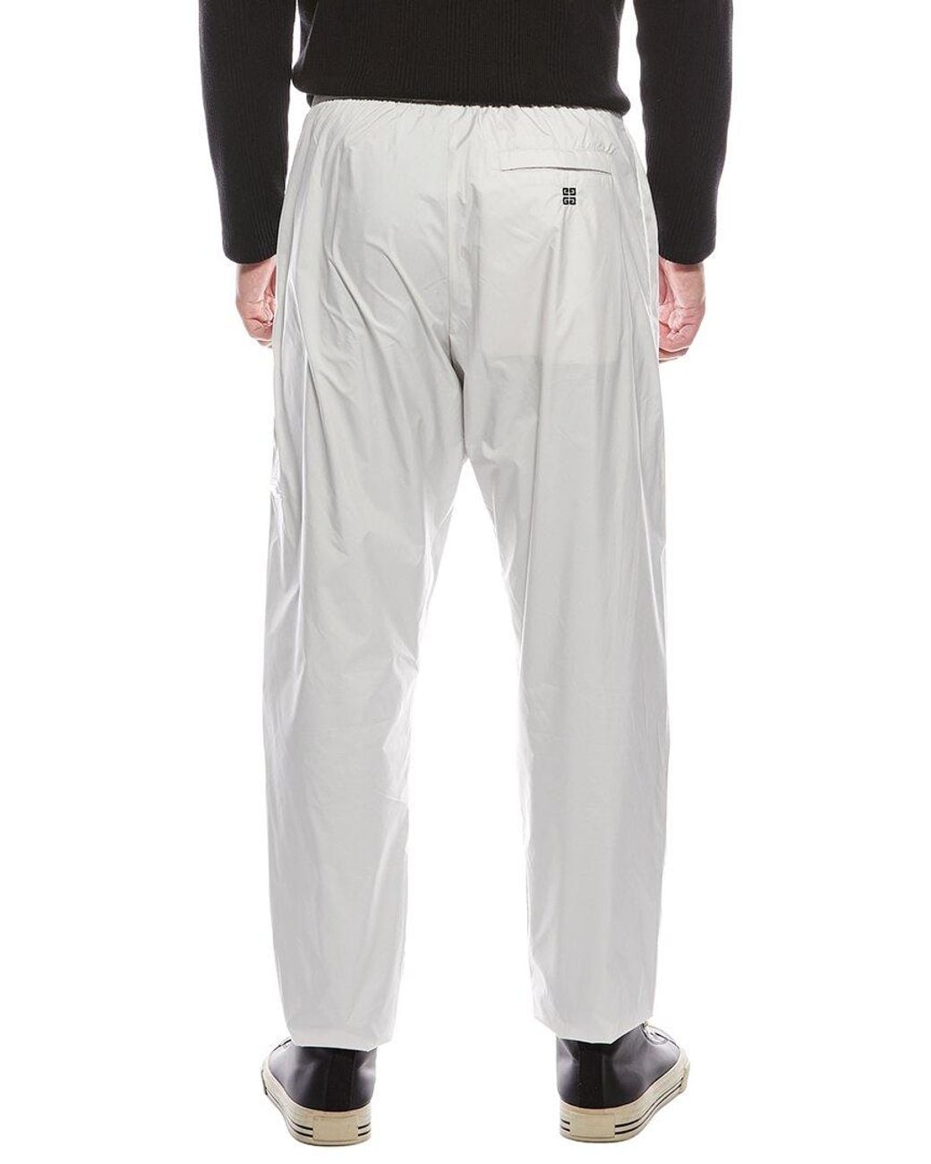 Givenchy Gray Embroidered Track Pant for men