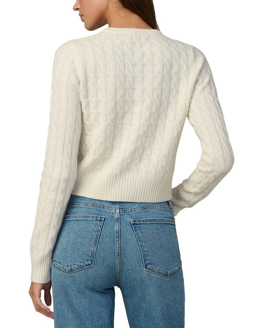 Joe's Jeans Gray The Cable Dani 100% Cashmere Cardigan