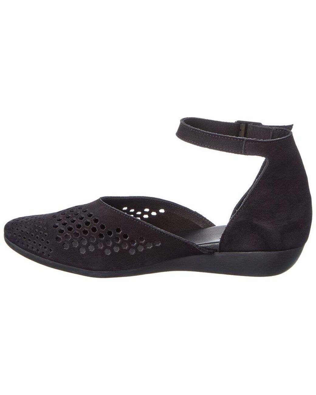 Arche Black Onyrho Leather Flat