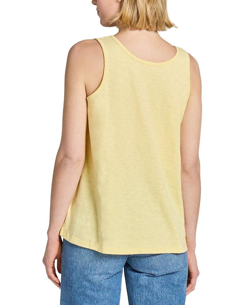 Life Is Good. Yellow Textured Slub T-Shirt