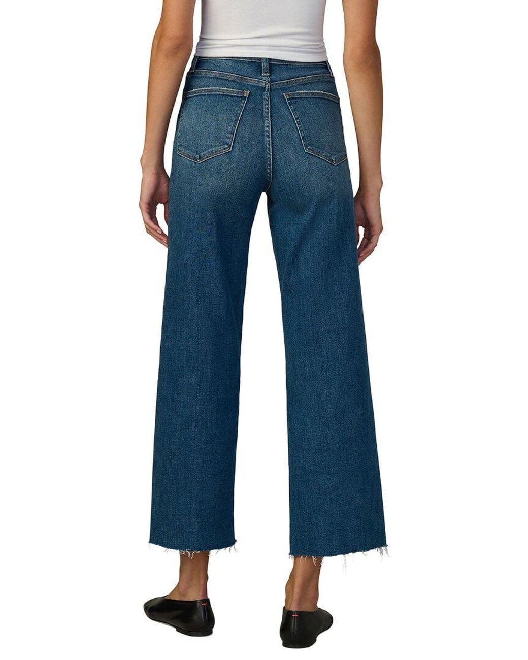 Joe's Jeans Blue The Mia Wide Leg Ankle Jean