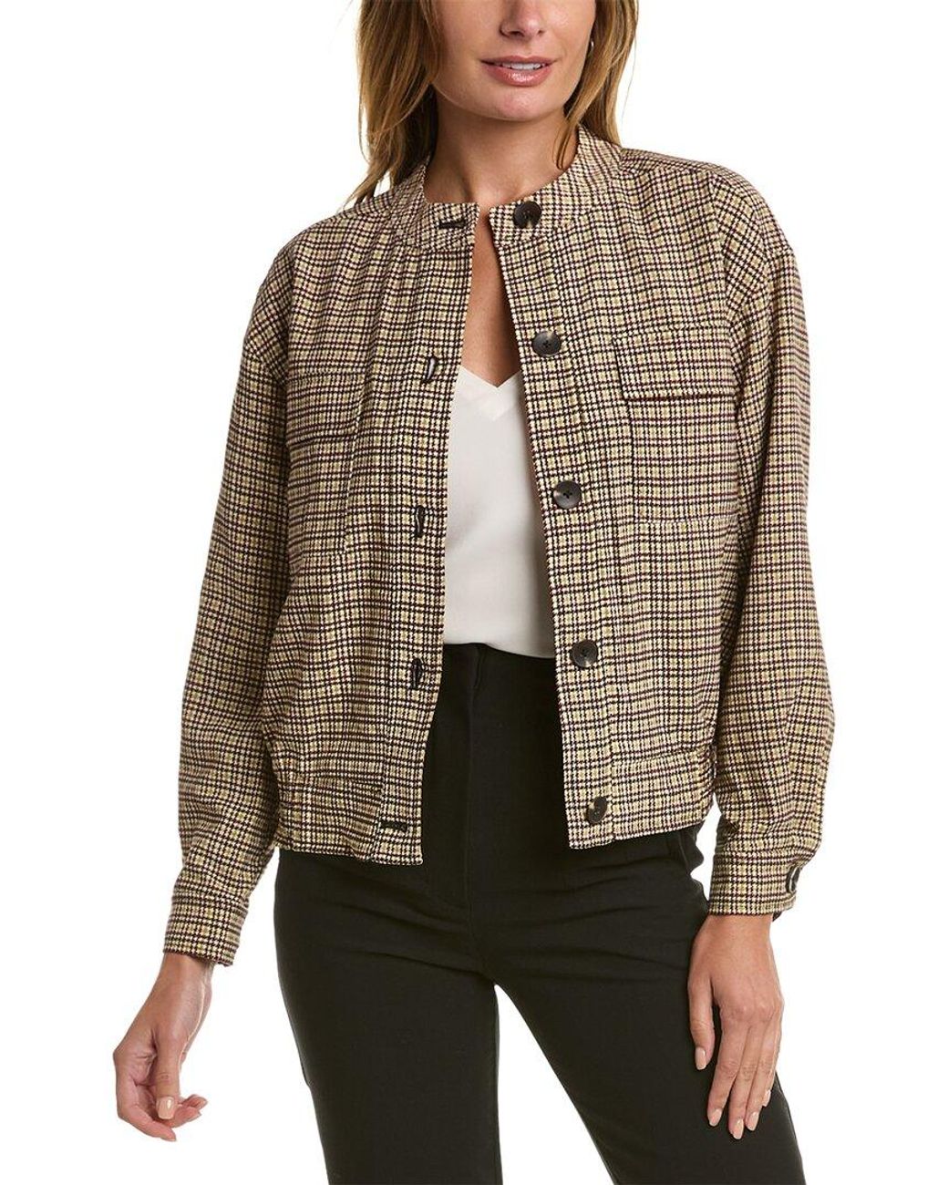 vince camuto houndstooth jacket