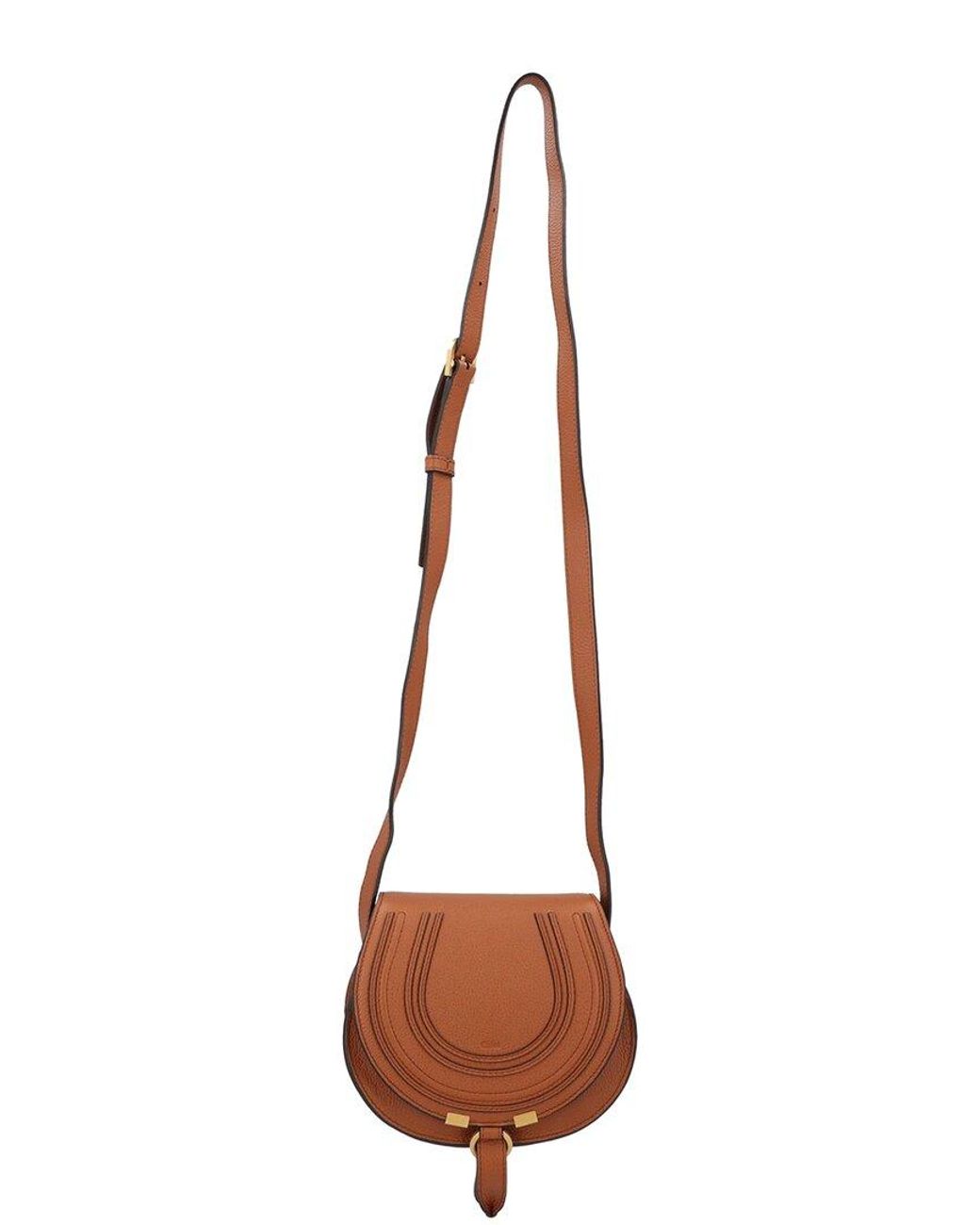 Chloé Natural Marcie Small Saddle Bag, Never Carried (Authentic Pre-Loved)