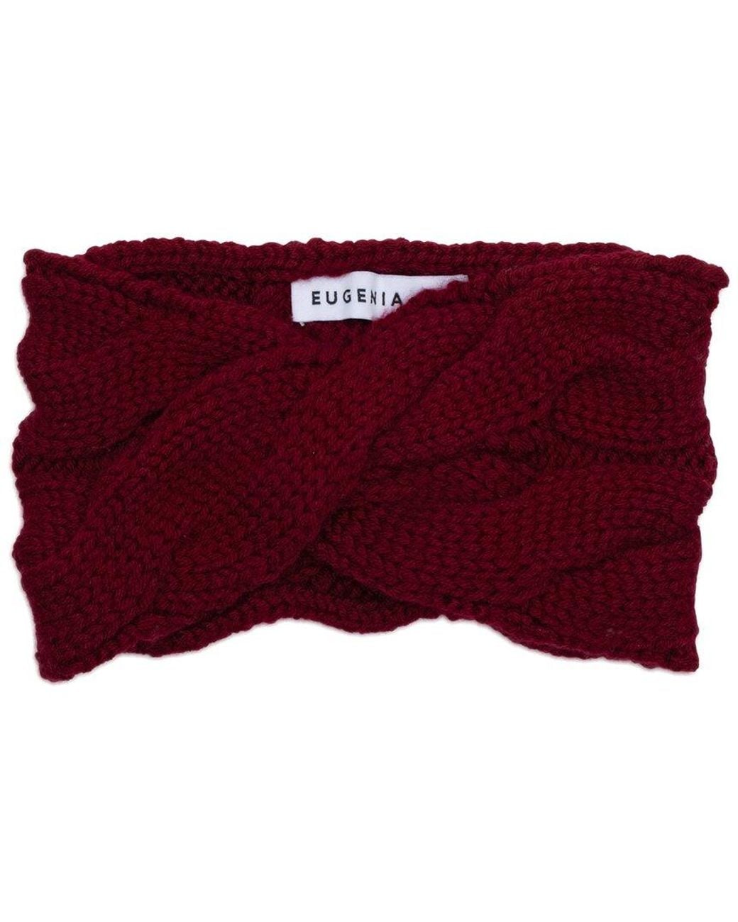 Eugenia Kim Red Lula Cashmere & Wool-Blend Turban Headband
