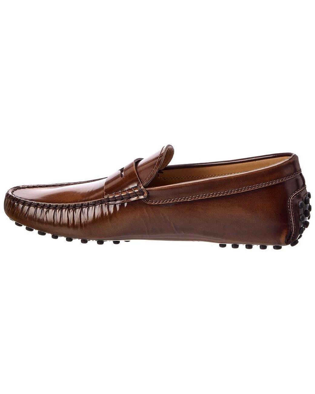 Tod's Brown Leather Driver for men