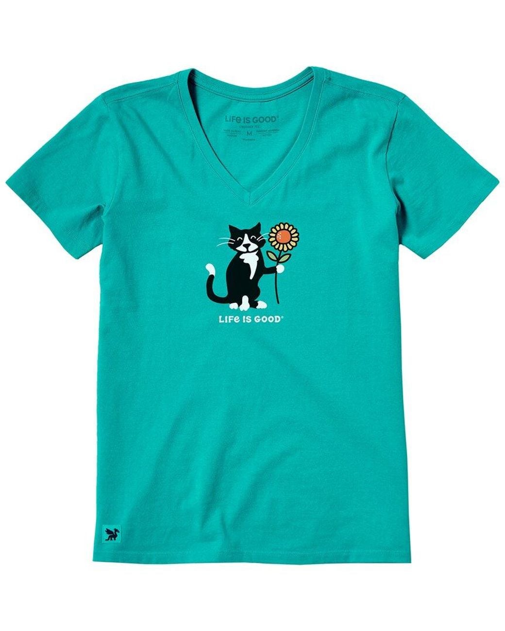 Life Is Good. Blue Crusher V-Neck T-Shirt