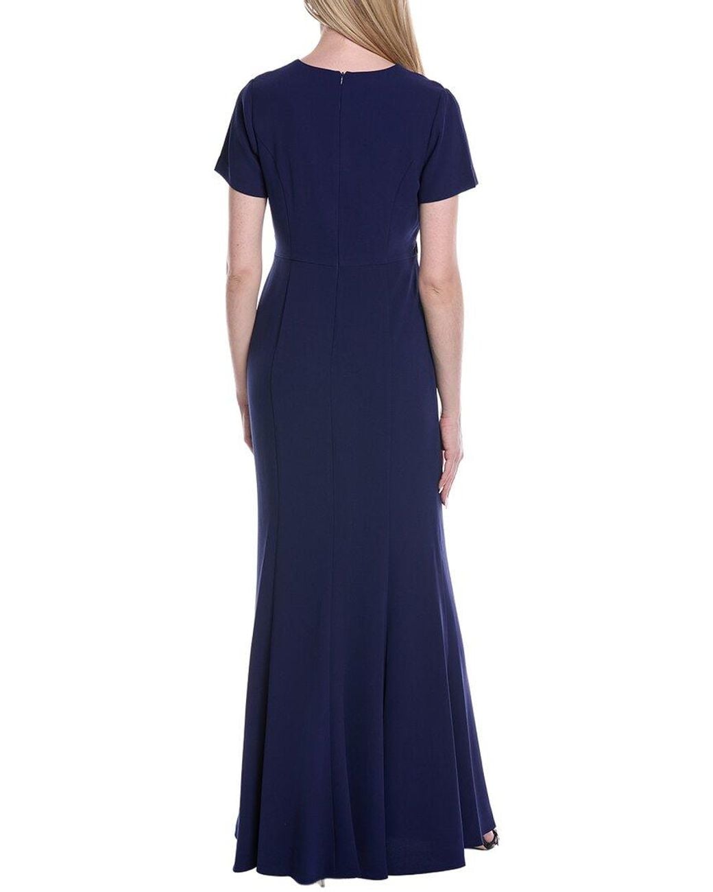 Shani Blue Crepe Gown