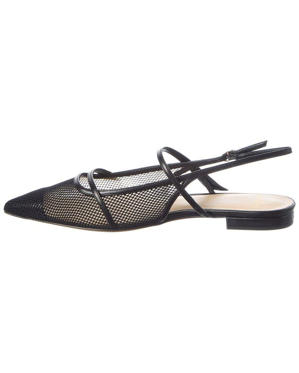 Alexandre Birman Black Tita Mesh Flat