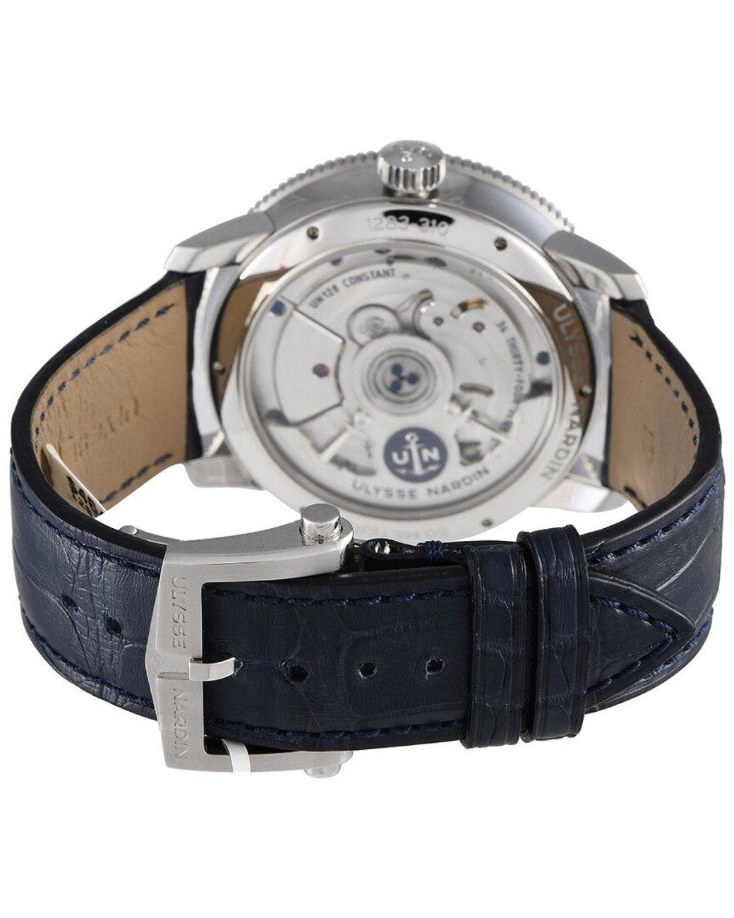 Ulysse Nardin Marine Automatic Stainless Steel Leather Watch in Grey for Men Lyst Australia