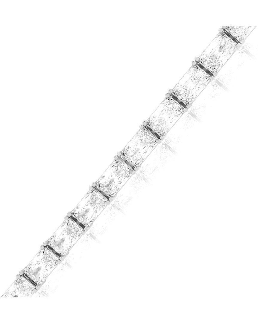 Amairah White 14K 15.00 Ct. Tw. Lab-Grown Diamond Tennis Bracelet
