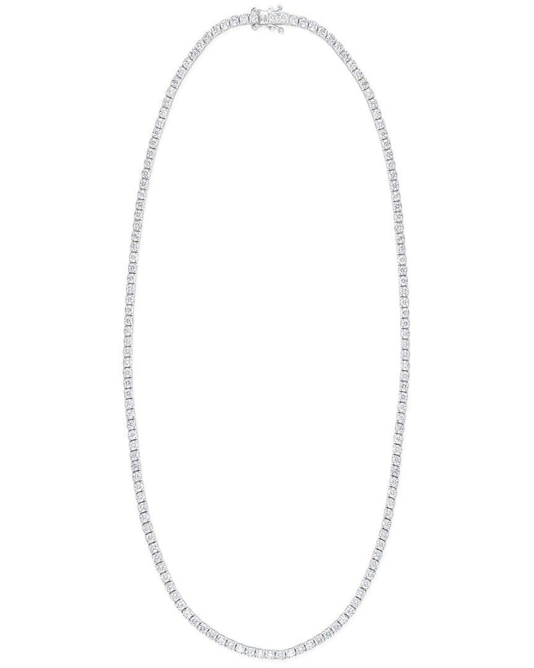 Diana M White 14K 3.70 Ct. Tw. Diamond Tennis Necklace