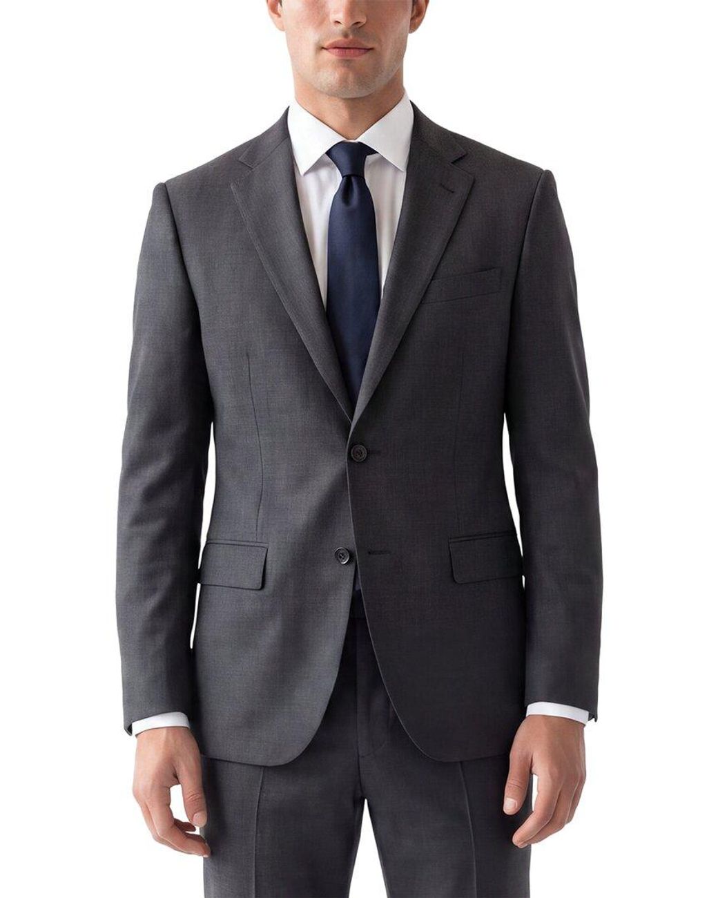Corneliani Blue Cc Collection Virgin Wool Blazer for men