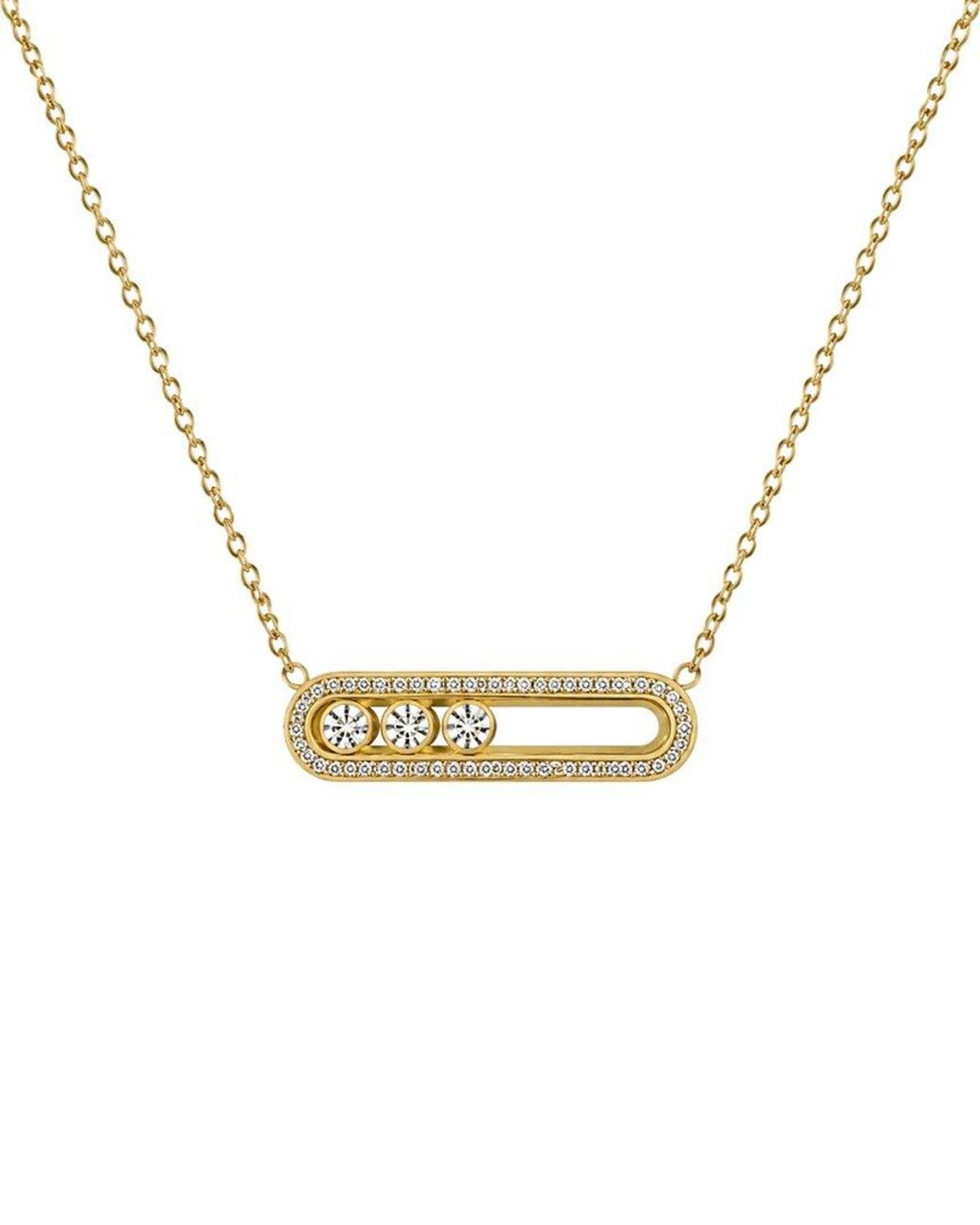 Jewels by Sunaina Metallic Faye Plated Stainless Steel Paperclip Necklace