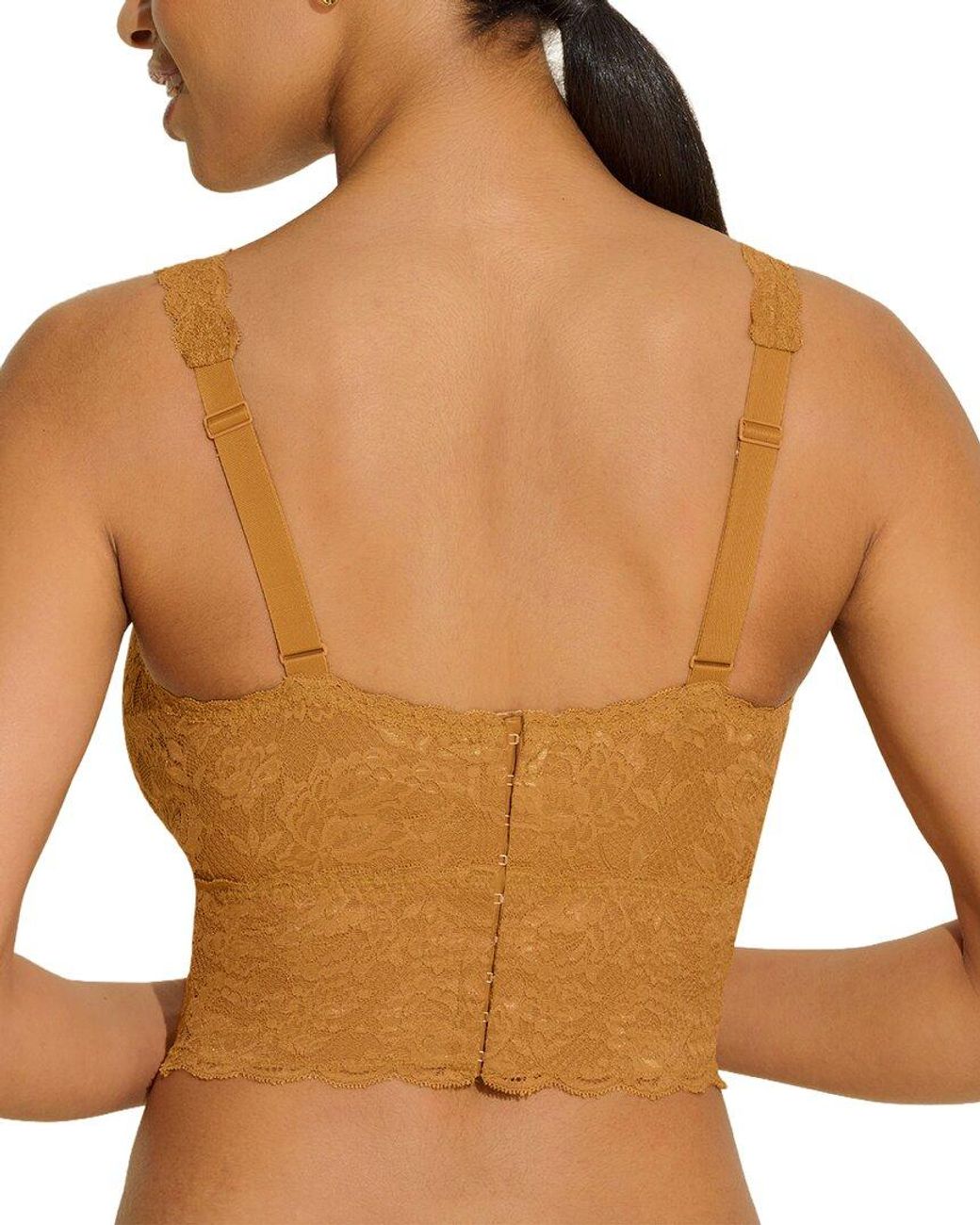 Cosabella Brown Never Say Never Plunge Longline Curvy Bralette