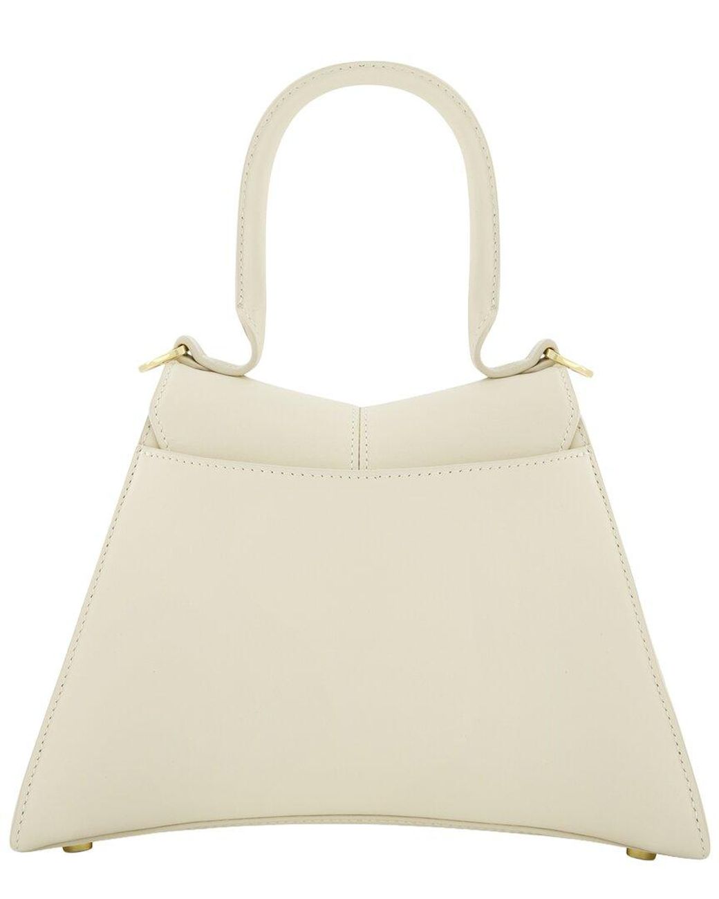 Mac Duggal Angular Small Leather Handbag in Natural | Lyst UK