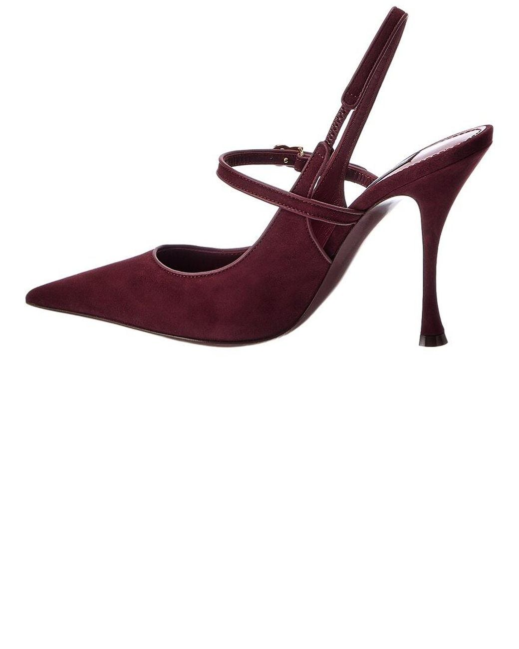 Dolce & Gabbana Purple Suede Slingback Pump