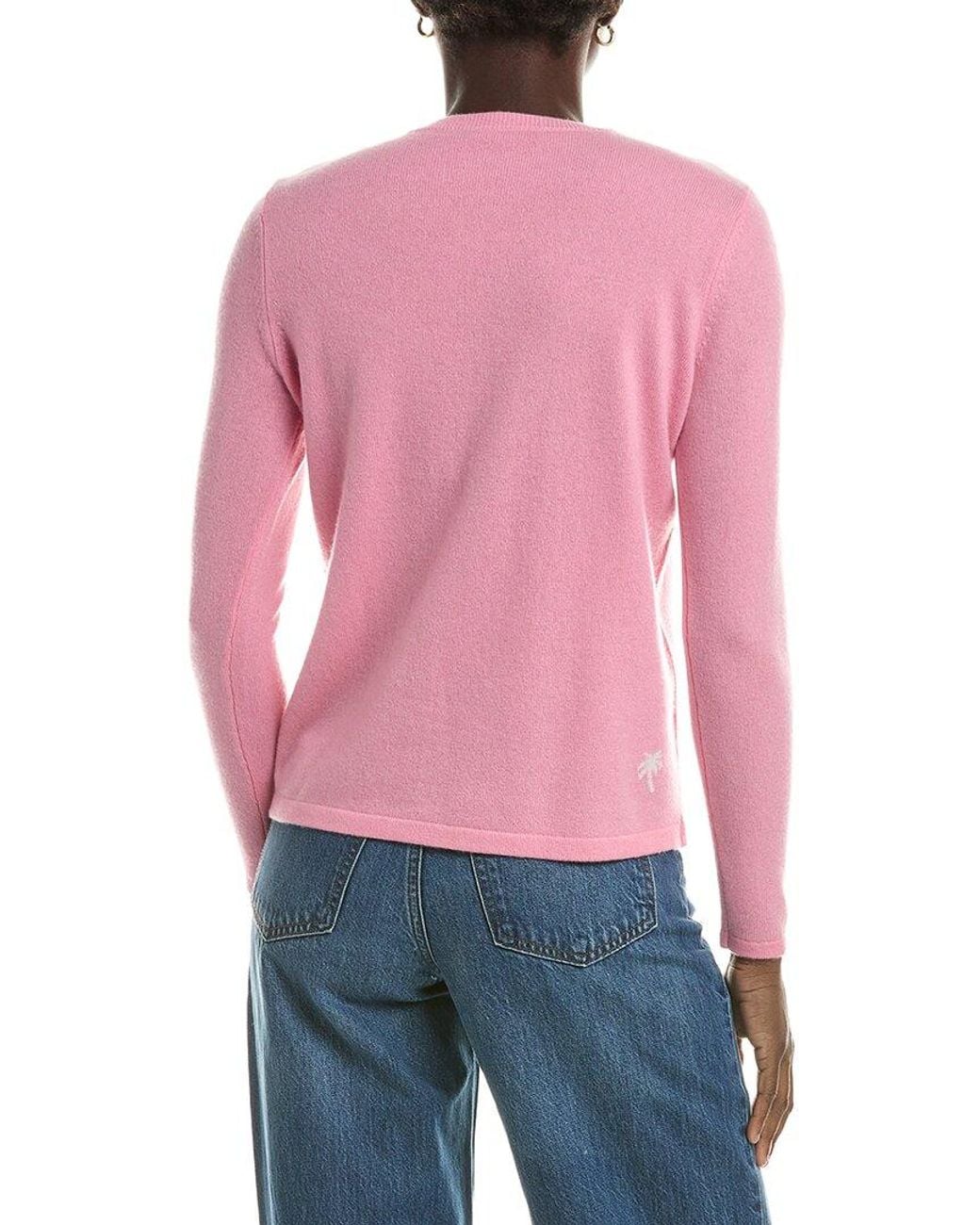 J.McLaughlin Pink Shield Cashmere Sweater