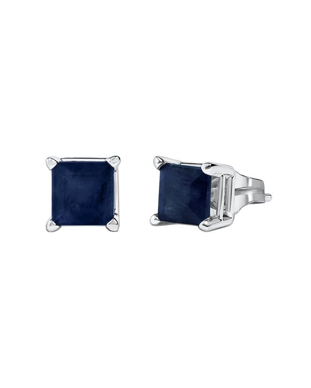 Haus of Brilliance Blue Colorful Gemstones 14K 1.20 Ct. Tw. Sapphire Stud Earrings