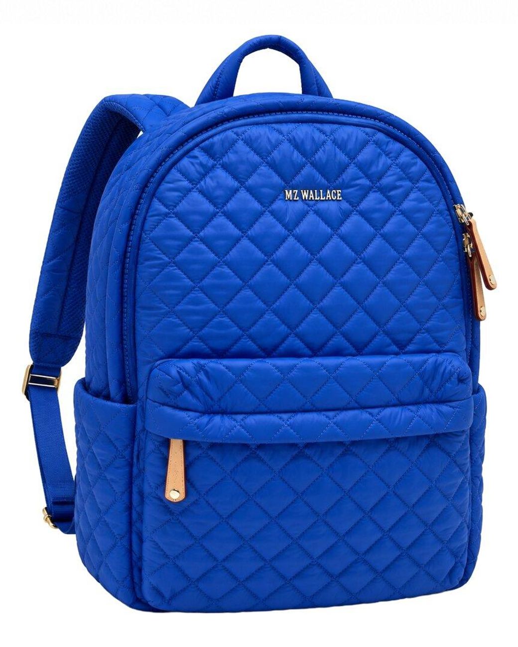 MZ Wallace Blue Metro Nylon & Leather Backpack