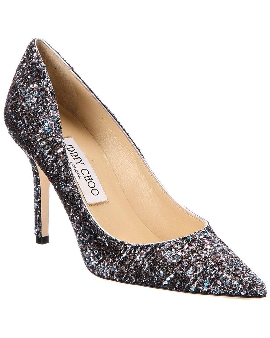 Jimmy Choo Metallic Agnes Glitter Pump