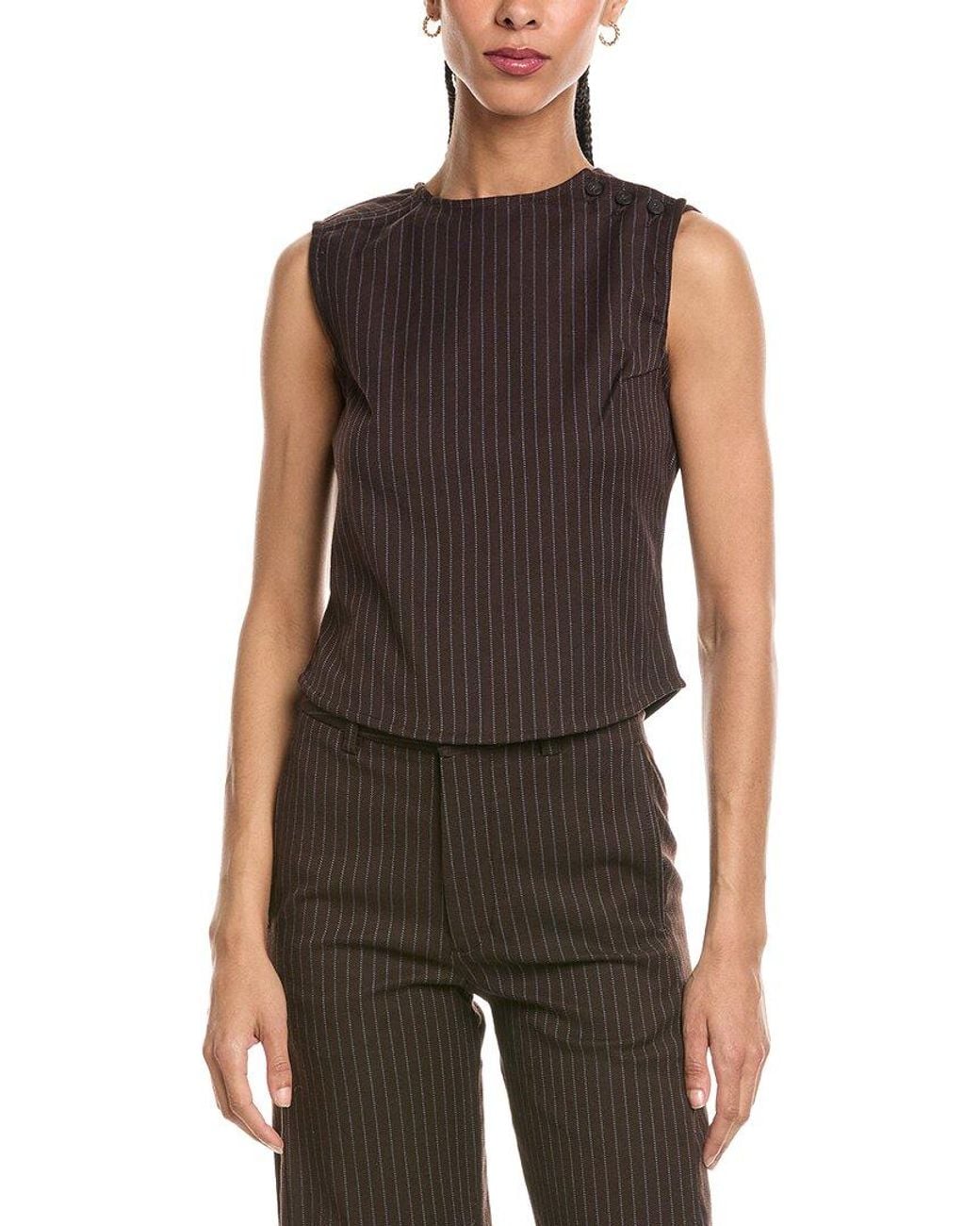 DL1961 Brown Tailored Top