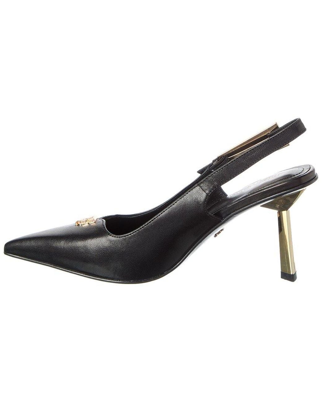 Tiffany & Fred Paris Black Leather Pump
