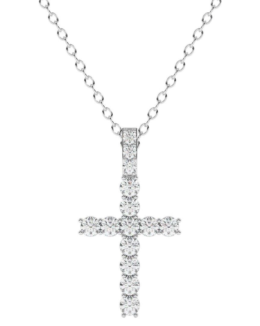 Lab Grown Diamonds Metallic 14K 4.50 Ct. Tw. Lab-Grown Diamond Necklace